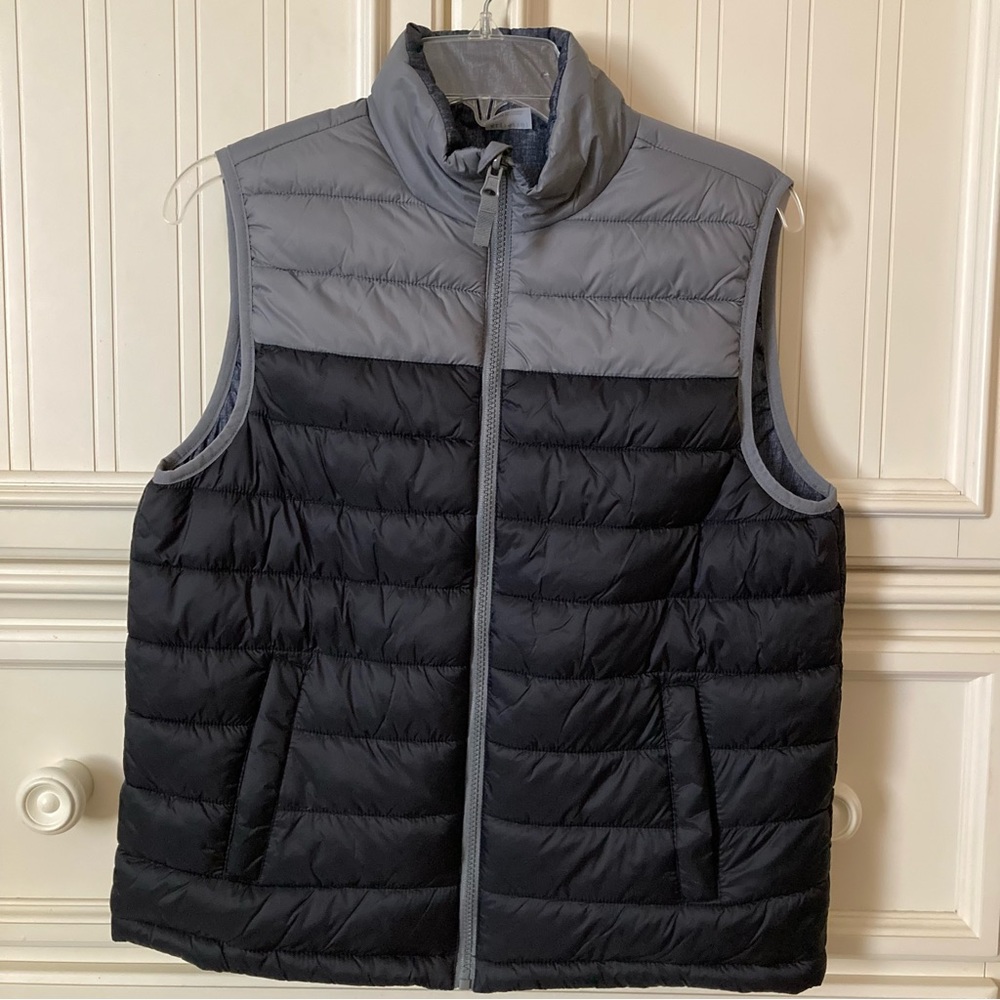 Boys Wonder Nation Reversible Puffer Vest XL 14/16